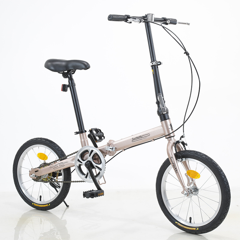Cycling Commute Gear - Sanhema 16인치 접이식 자전거 싱글 스피드