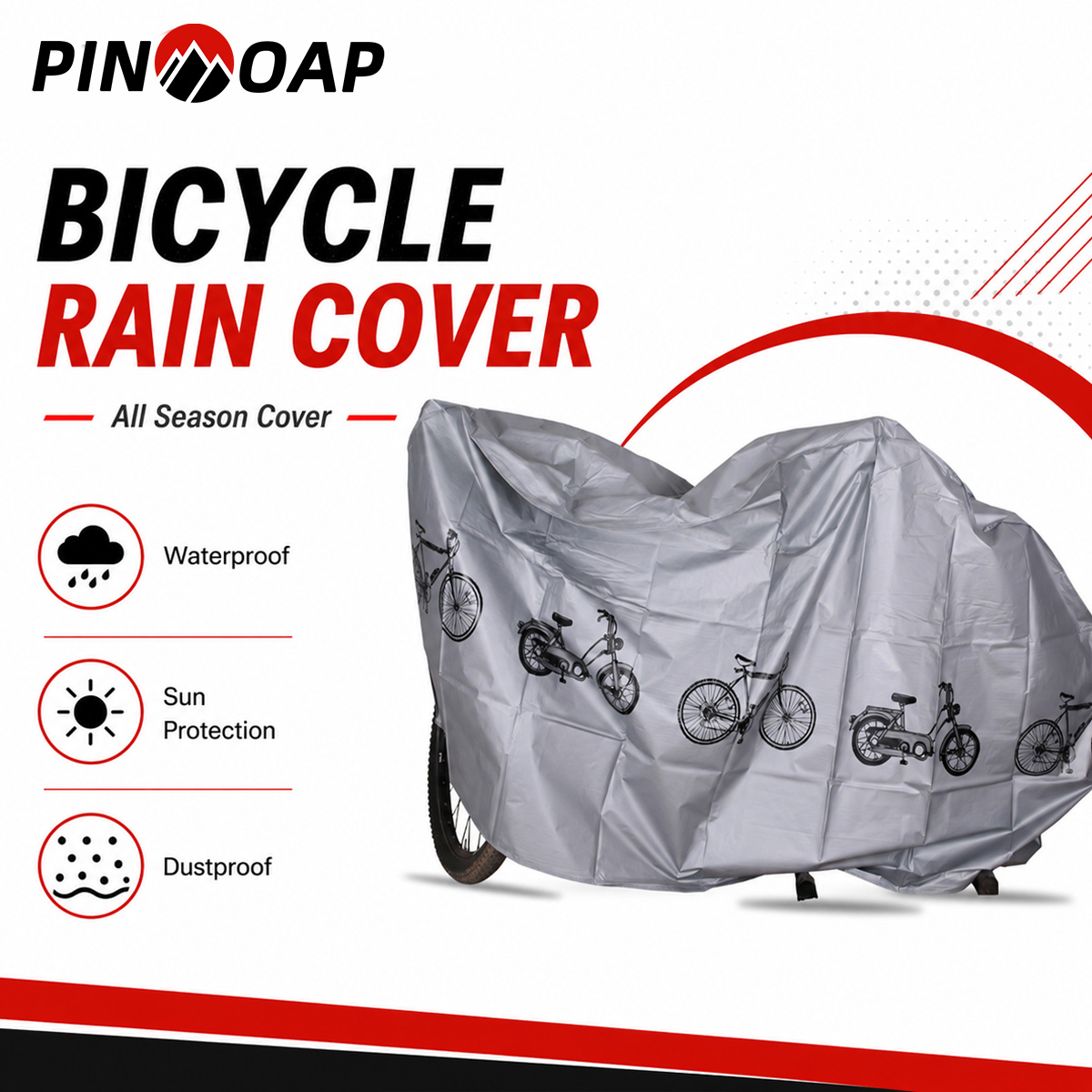 Cycling Commuter Backpack Waterproof - PINMOAP 범용 자전거 레인 커버 방수