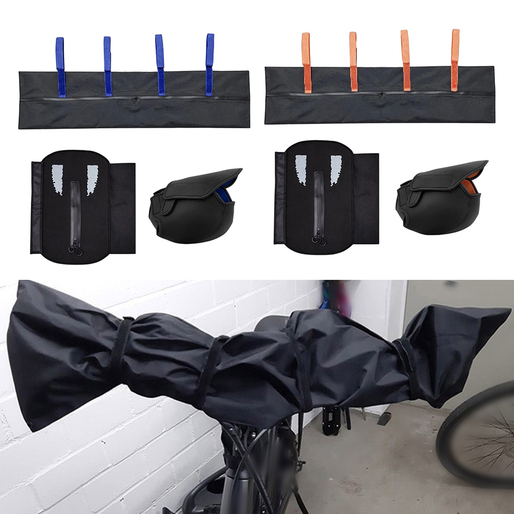 Cycling Commute Gear - 반사형 전기자전거 커버 세트, 모터 배터리