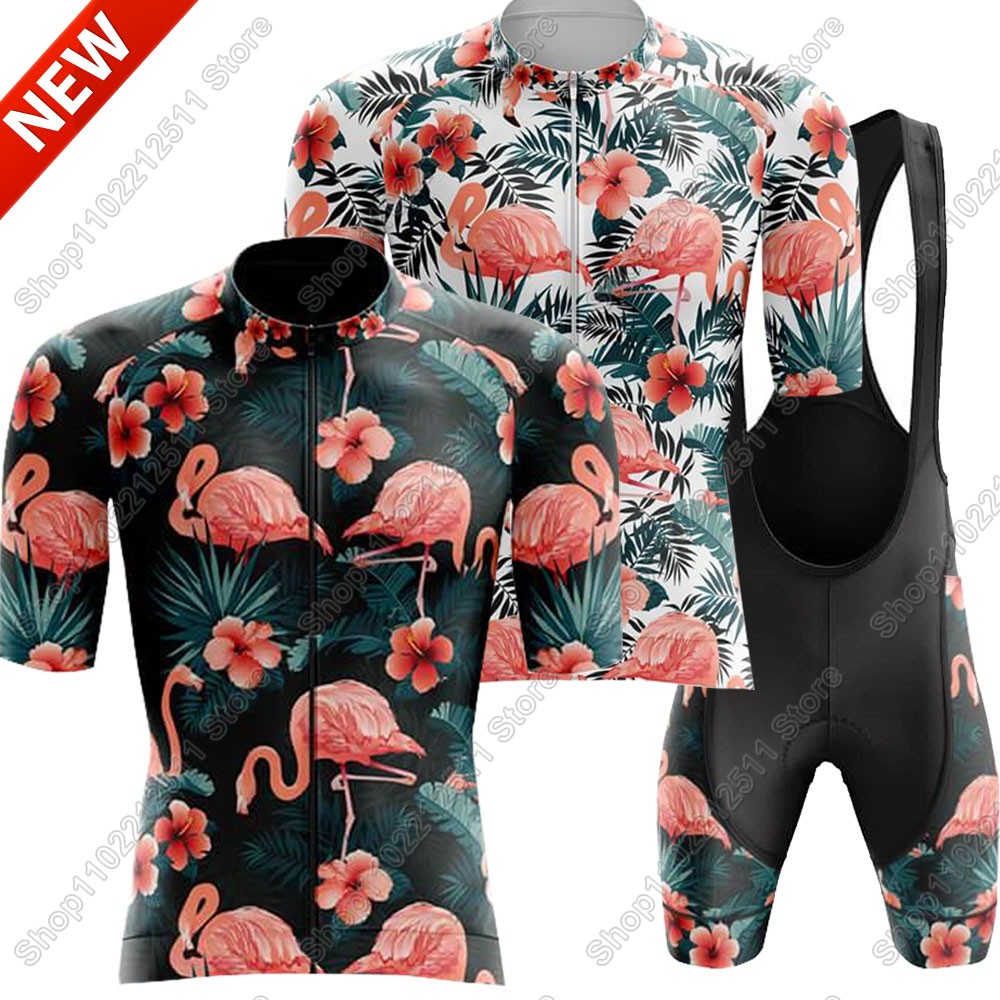 Cycling Commuter Clothing - 2025 플라밍고 사이클링 저지 세트 자전거