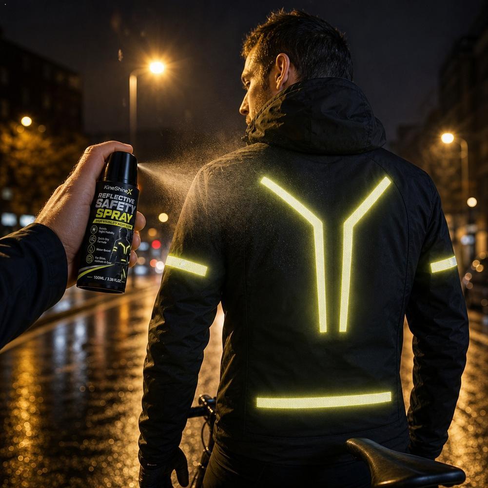Cycling Commute Gear - 야간 반사 안전 스프레이 고가시성 코팅