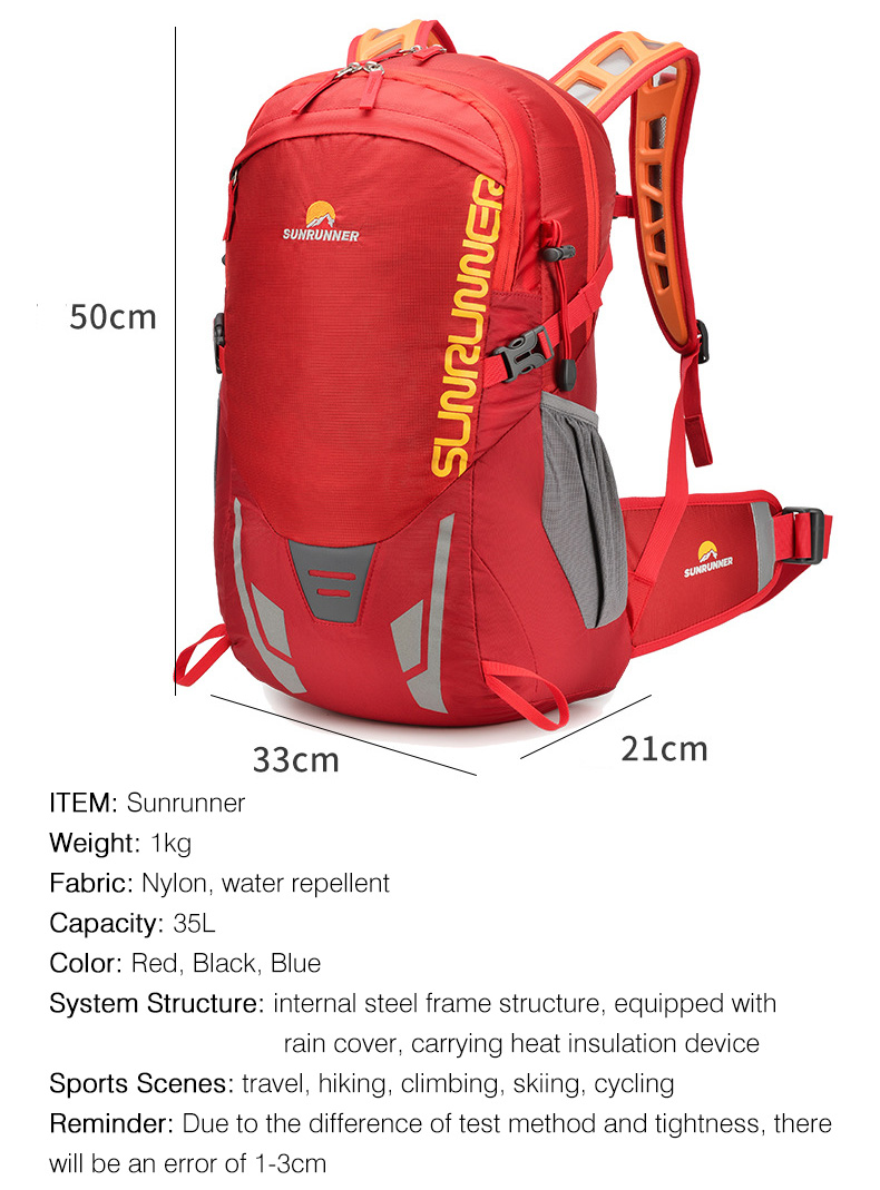 35L 하이킹 배낭 가방 대용량 여행 캠핑 등산 배낭  - Cycling Commuter Backpack Waterproof 리뷰 및 가격
