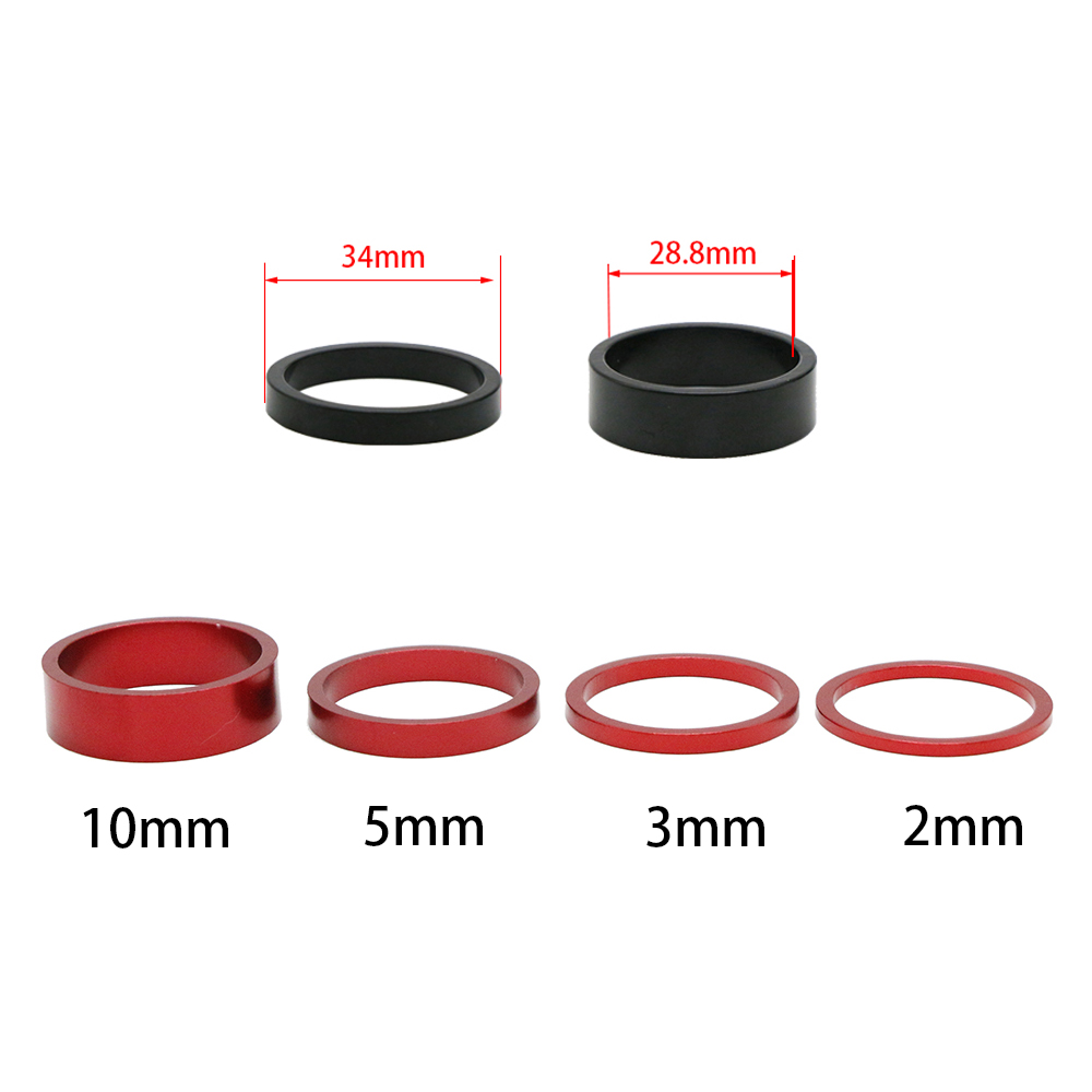 6개/세트 10mm MTB 로드 바이크 스템 헤드셋 스 - Bell Handlebar Ring 리뷰 및 가격