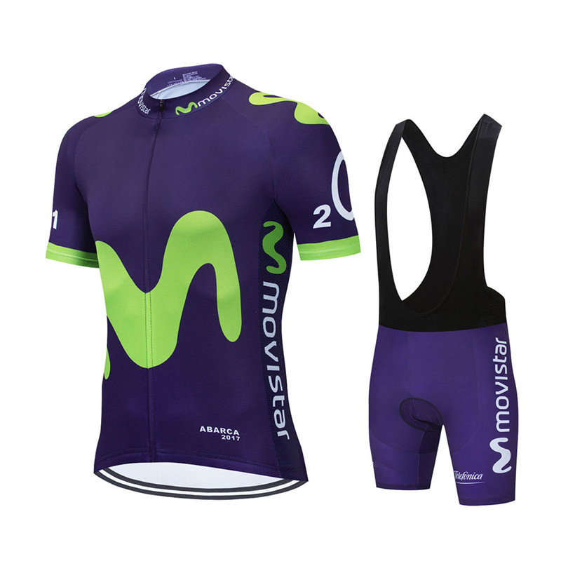 Movistar-신제품 팀 사이클링 저지 세트 MTB  - Cycling Commute Shorts 리뷰 및 가격