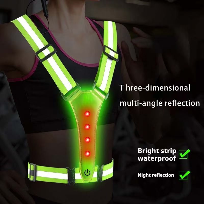 LED 러닝 조끼 반사 발광 스트랩 고가시성 야간 러닝 - Reflective Vest Cycling 리뷰 및 가격